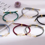 دستبند بندی ظریف و رنگی