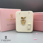 پلاک طلا طرح موش کد P6201