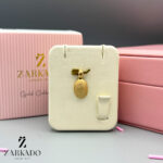 پلاک طلا طرح بیضی برجسته کد P226