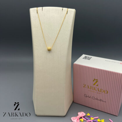 گردنبند زنجیری طرح گوی شنی