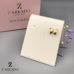 گوشواره میخی تک طلا طرح پروانه سه بعدی کد E4377