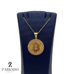 پلاک طلا سکه بیت کوین کد P9979