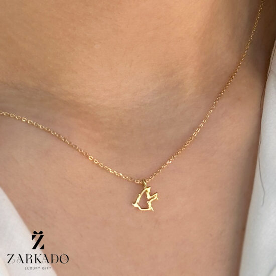 گردنبند طلا طرح پرستو