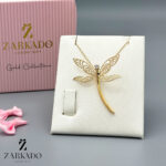 گردنبند زنجیری طرح سنجاقک با بال طرح دار کد N1220