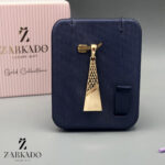 پلاک طلا طرح کراواتی کد P1824