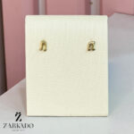 گوشواره میخی طلا طرح نت موسیقی کد E2977