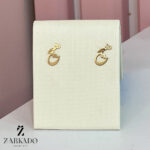 گوشواره میخی طلا طرح هیچ کد E682