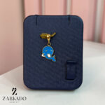 پلاک طلا طرح نهنگ میناکاری کد P646