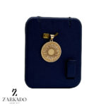 پلاک طلا طرح گل آفتاب گردون کد N3099