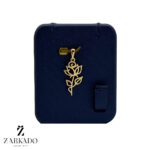 پلاک طلا طرح گل رز کد P23321