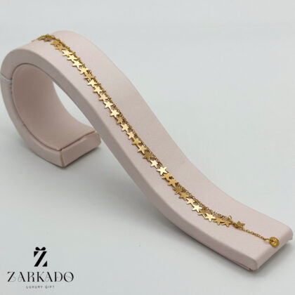 دستبند طلا طرح ستاره های آویز