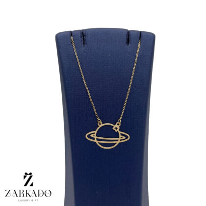 گردنبند طلا طرح سیاره زحل