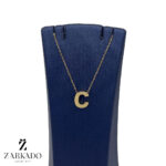 پلاک طلا حرف C انگلیسی کد P1918