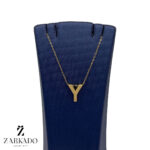 پلاک حرف Y سه بعدی طلا کد P21073