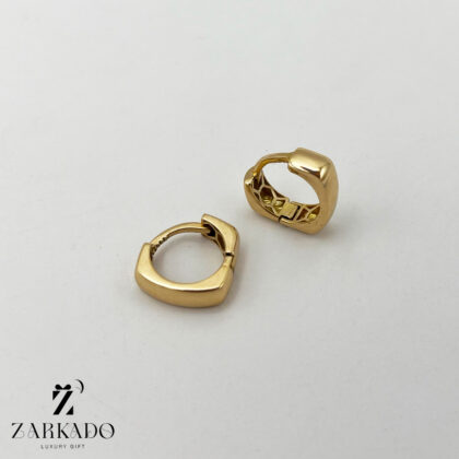 گوشواره کلیپسی طلا طرح لوزی