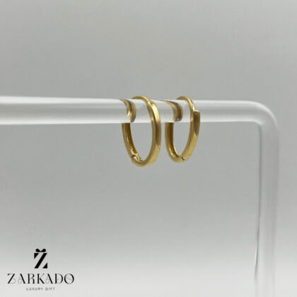 گوشواره کلیپسی طلا طرح بیضی