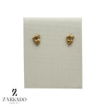 گوشواره میخی طلا طرح قلب کد E1897