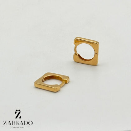 گوشواره کلیپسی طلا طرح مربع