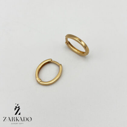 گوشواره حلقه ای طلا بیضی