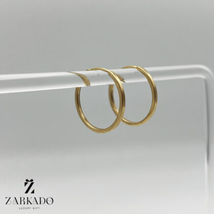 گوشواره حلقه ای طلا دایره استوانه ای