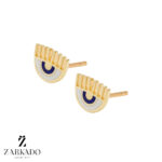 گوشواره میخی طلا چشم کیارا کد E5615