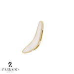 پلاک طلا حرف فارسی ر مدل میناکاری کد P5513