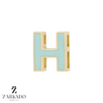 پلاک طلا حرف H انگلیسی رنگی کد P5522