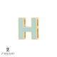 پلاک طلا حرف H انگلیسی رنگی