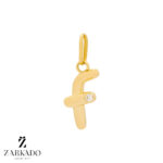 پلاک طلا حرف انگلیسی f مدل پاندورا کد P5560