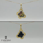 پلاک طلا پروانه کریستالی دورو کد P5425