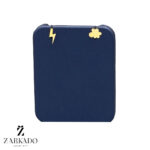 گوشواره میخی طلا طرح ابر و رعدوبرق کد E4101