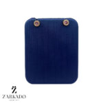 گوشواره میخی طلا دایره نگین صورتی کد E2324