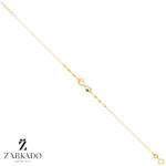 دستبند طلا بی نهایت نگیندار چشم نظر و گوی کد B6595