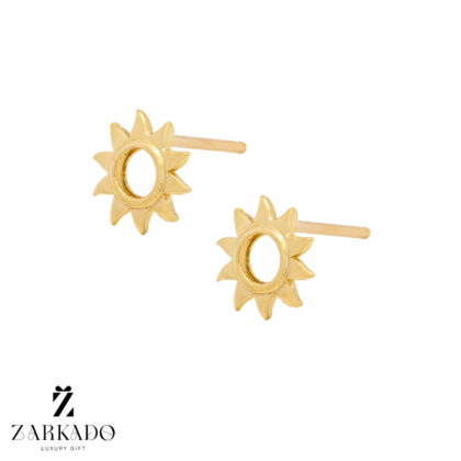 گوشواره میخی طلا خورشید