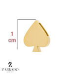 پلاک طلا طرح پیک کد P6548