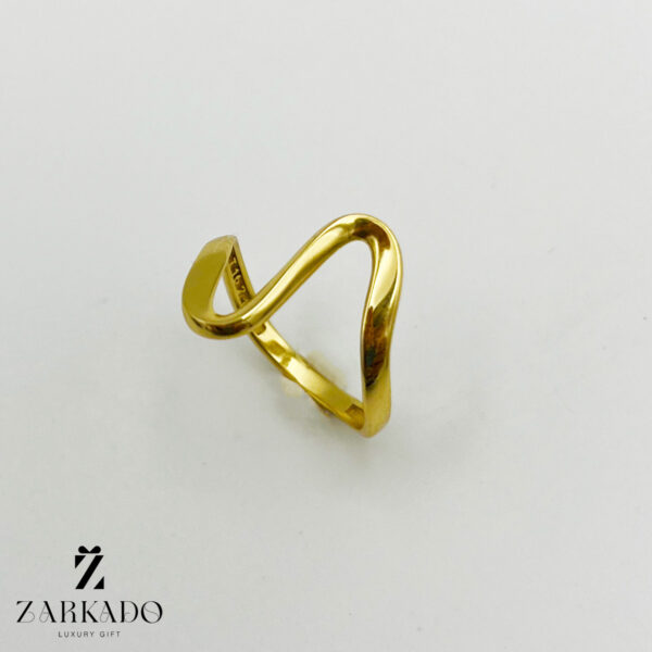 انگشتر طلا طرح منحنی