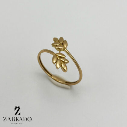 انگشتر طلا طرح خوشه گندم