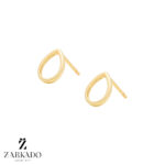 گوشواره میخی طلا طرح اشک کد E8036