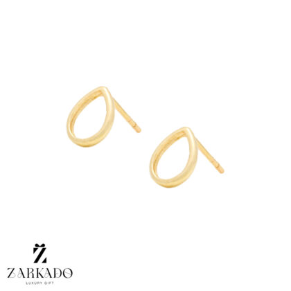 گوشواره میخی طلا طرح اشک