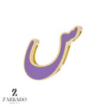 پلاک طلا حرف فارسی س مدل میناکاری کد P10065