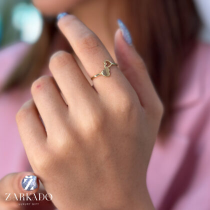 انگشتر طلا مینیمال طرح قلب