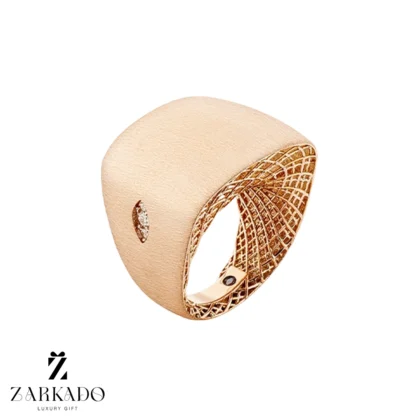 انگشتر طلا ورنیر حجمی