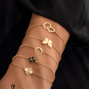 دستبند زنجیری طلا ظریف