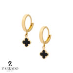 گوشواره حلقه ای طلا ونکلیف کد E28642