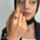 انگشتر طلا طرح گل شبدر