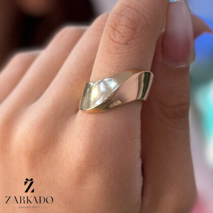 انگشتر طلا حالت دار حجمی