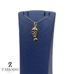 پلاک طلا طرح تیغ ماهی نگیندار کد P10669