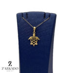 پلاک طلا طرح لاکپشت کد P6076