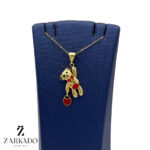 پلاک طلا تدی با قلب آویز کد P8395