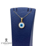 پلاک طلا طرح چشم نظر کد P6093